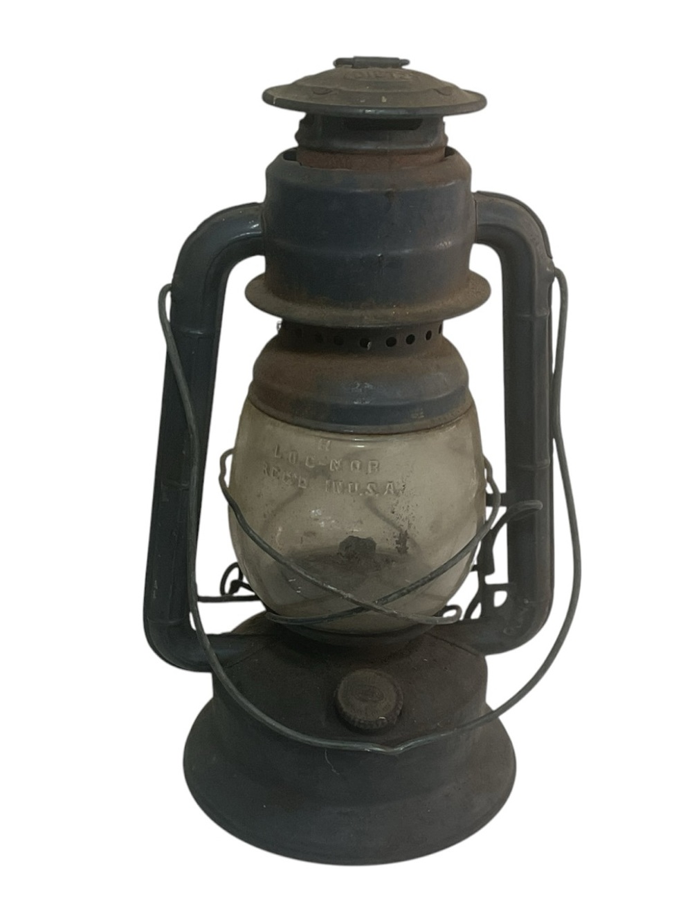 Vintage Dietz Little Wizard Kerosene Oil Lantern NY USA Railroad Farm Lamp